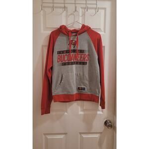 NFL Men's Tampa Bay Buccaneers Hoodie Sweatshirt Small Football Grey Hoodie Used